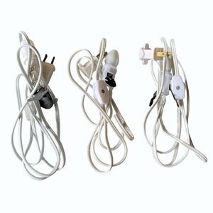 3 Vintage Clip In Lamp Replacement Cord Christmas Village House Halloween‎ Lemax